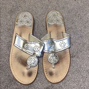 Jack Rodgers Silver Sandals
